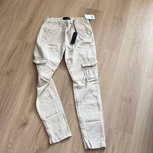 Beige Cargo Pants